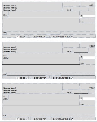 Blank Check Template Deposit Form